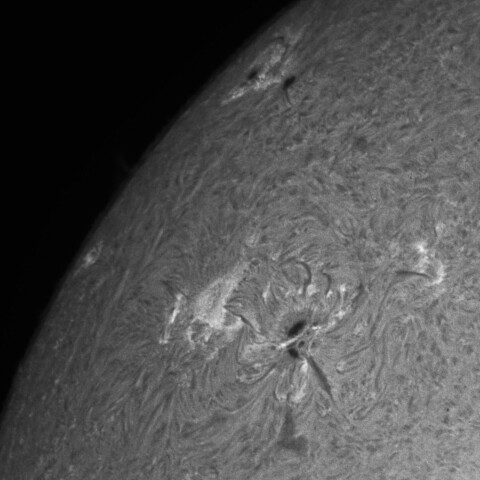 4/17昼の太陽(Hα・4062付近)