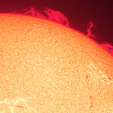 4/27朝の太陽(プロミネンス)