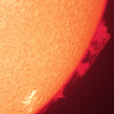 5/13朝の太陽(Hα・4081付近のプロミネンス)