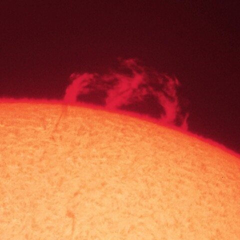 5/13朝の太陽(Hα・プロミネンス)