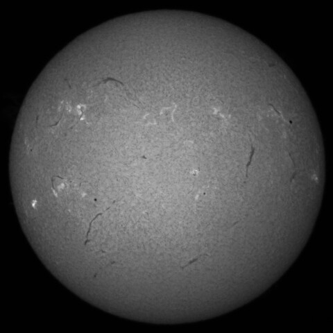 5/23朝の太陽(Hα中心付近)