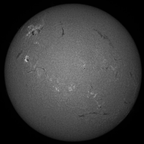 5/28朝の太陽(Hα中心付近)
