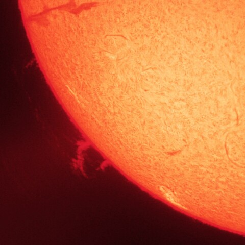 6/4朝の太陽(プロミネンス)