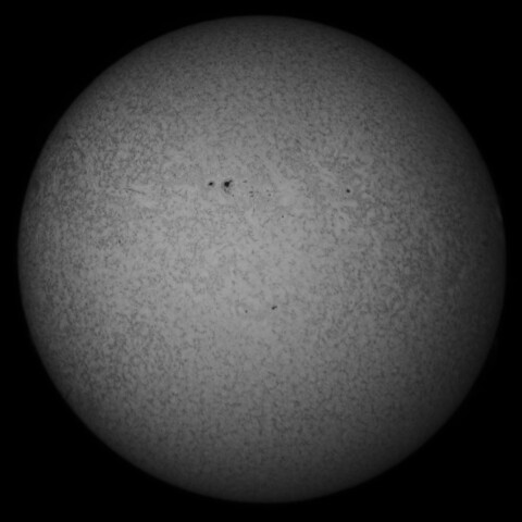 6/17朝の太陽(Hα少し長波長側)