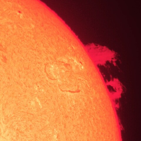 6/29朝の太陽(プロミネンス②)