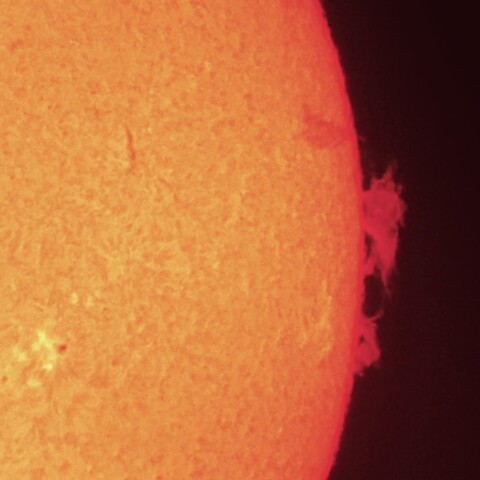 7/4夕方の太陽(プロミネンス)