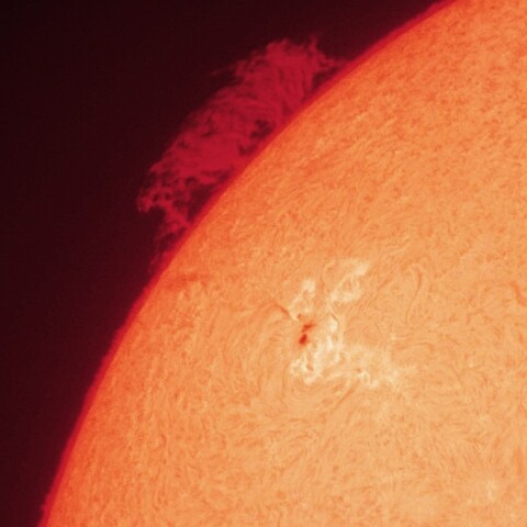 7/11昼の太陽(4136付近・カラーにて)