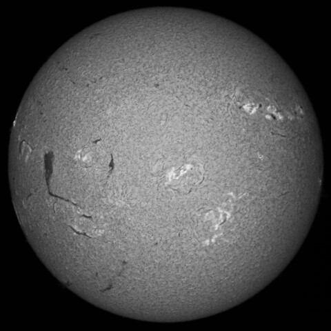 7/19朝の太陽(Hα中心付近)