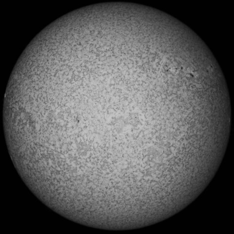 7/19朝の太陽(Hα少し長波長側)