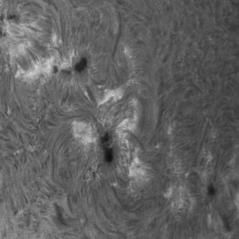 7/19朝の太陽(4143～4139付近)