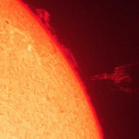 7/30朝の太陽(プロミネンス)