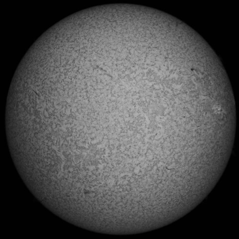 8/15朝の太陽(Hα少し長波長側 )