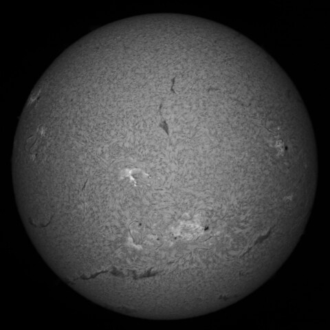 8/31朝の太陽(Hα中心付近)