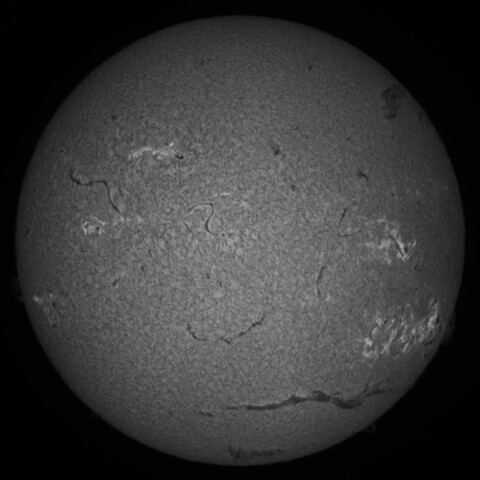 9/4朝の太陽(Hα中心付近)