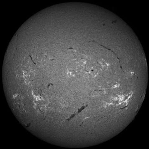 9/24昼の太陽(Hα中心付近)