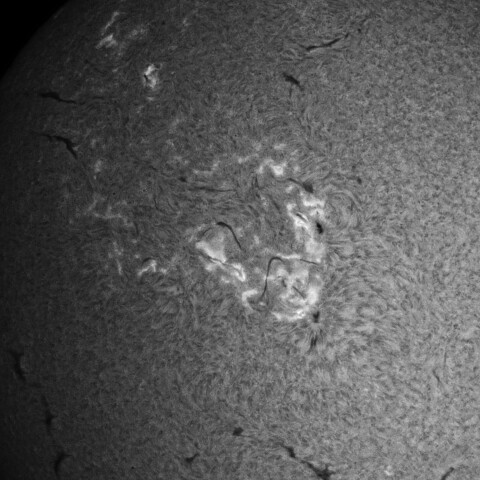 10/2朝の太陽(4232、4236付近)