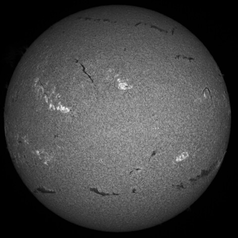 10/12朝の太陽(Hα中心付近)