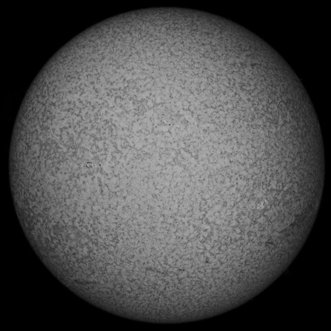 10/12朝の太陽(Hα少し長波長側)
