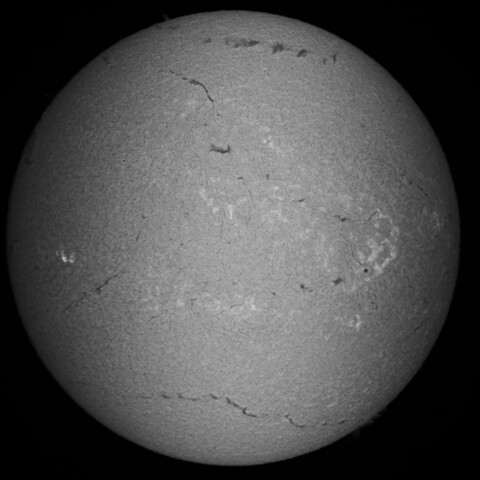 11/01朝の太陽(Hα中心付近)