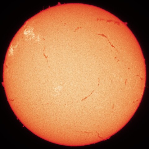 11/04午後の太陽(Hα中心付近)・カラーにて