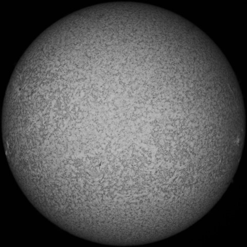 11/22朝の太陽(Hα少し長波長側)