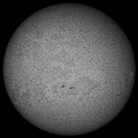 12/6朝の太陽(Hα中心付近)
