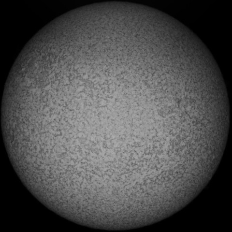 12/20日昼の太陽(Hα少し長波長側)