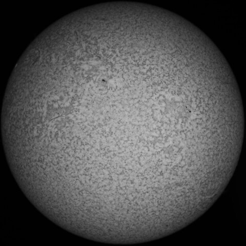 2/14朝の太陽(Hα少し長波長側)