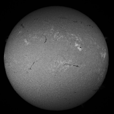 2/17昼の太陽(Hα中心付近)