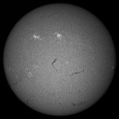4/12朝の太陽(Hα中心付近)