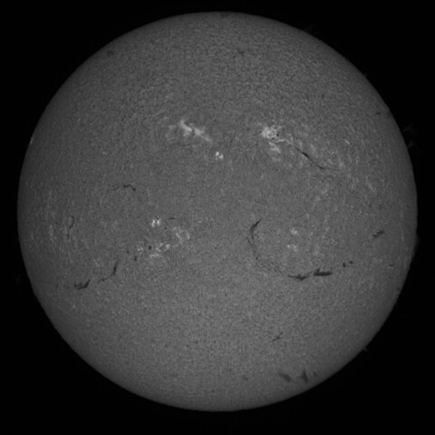 4/13昼の太陽(Hα中心付近)