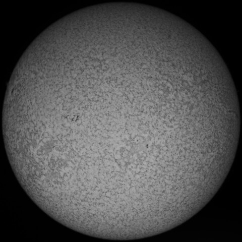 7/20朝の太陽(Hα少し長波長側)