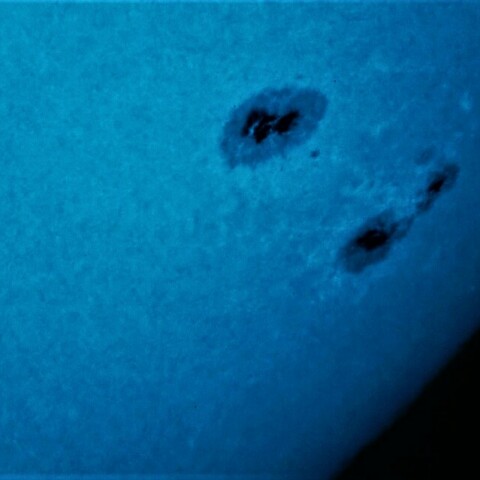 黒点半暗部周辺の現象(O3Hβにてテスト・3153裏像)