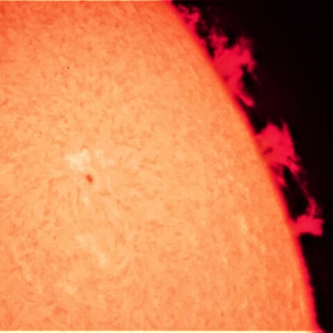 5/12朝一の太陽(プロミネンス)