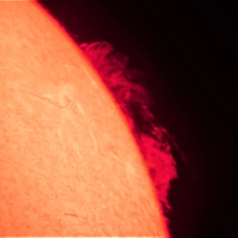 6/7朝の太陽　プロミネンス