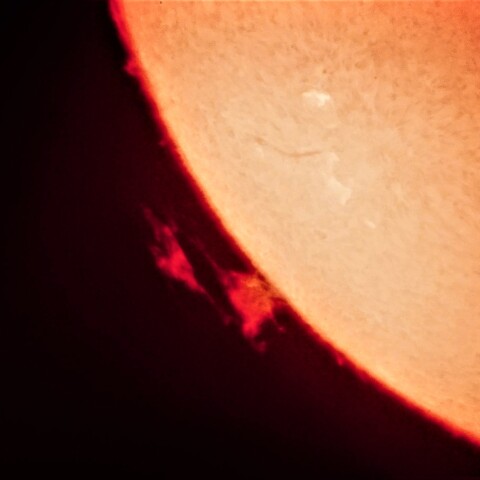 6/25朝の太陽　プロミネンス②