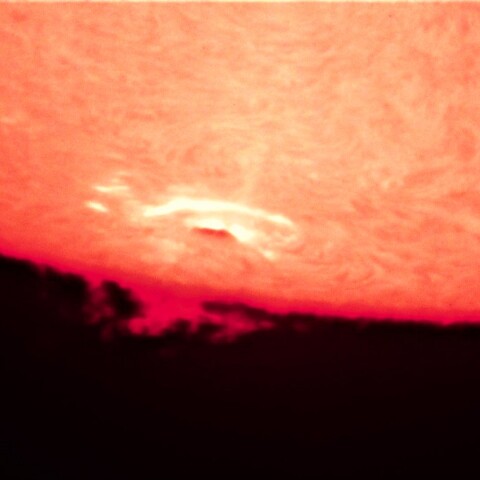 Hα画像(3386)8/6　X1.6フレア発生中