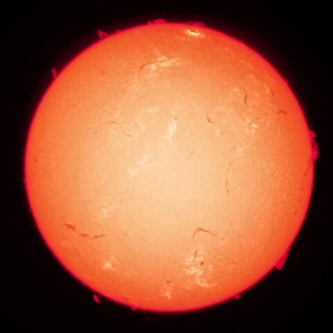 8/6朝一の太陽　X1.6フレア発生中