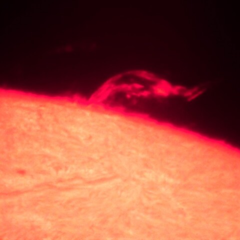 プロミネンスと太陽面　8/27