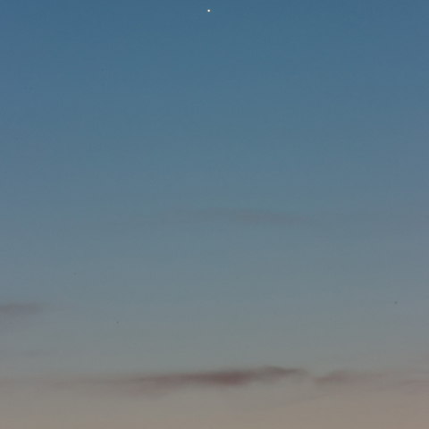 1月25日夕方の水星