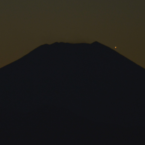 水星のダイヤモンド富士？