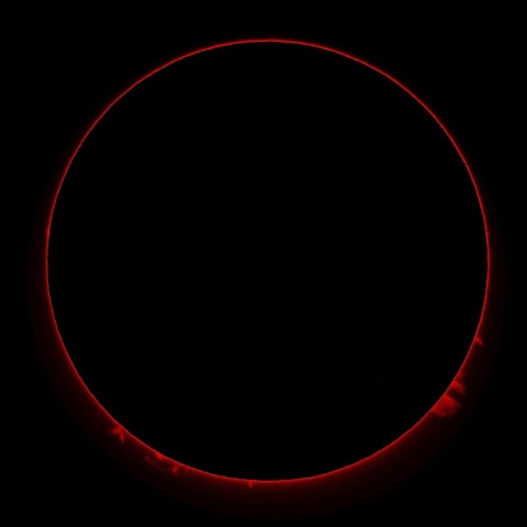 太陽プロミネンス～表面部分