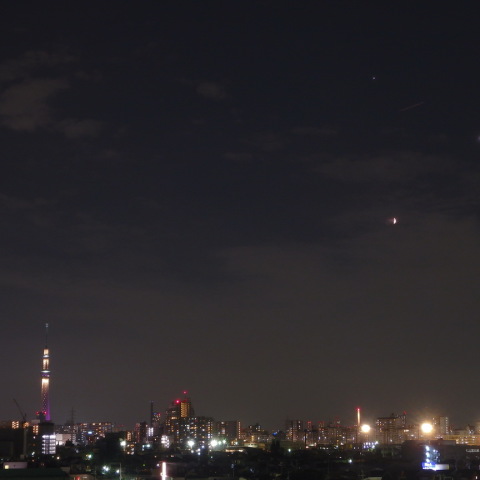 スカイツリーと大三角形