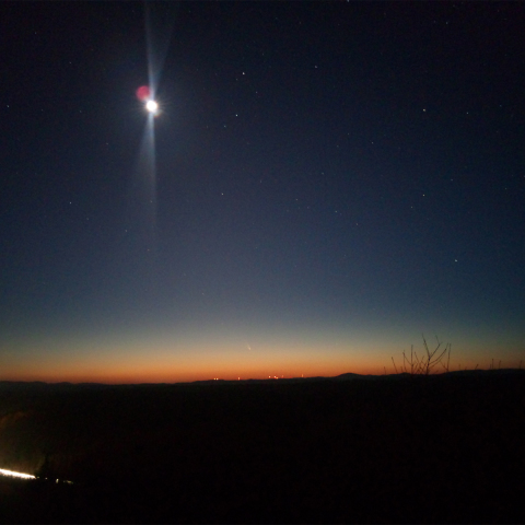 パンスターズ彗星 （携帯電話での撮影）