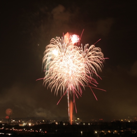 袋井の花火と金星