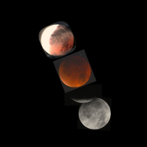 皆既月食 地球影