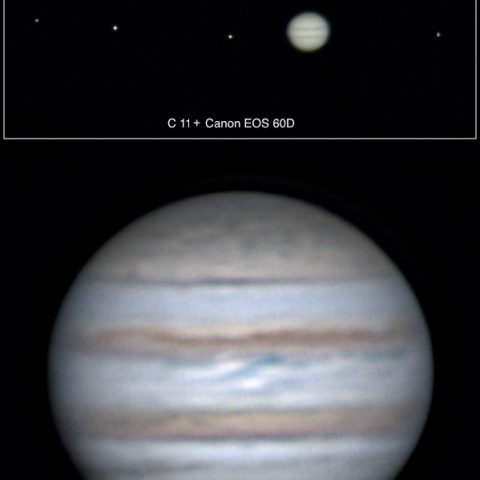 木星とガリレオ衛星（2023.11.08）