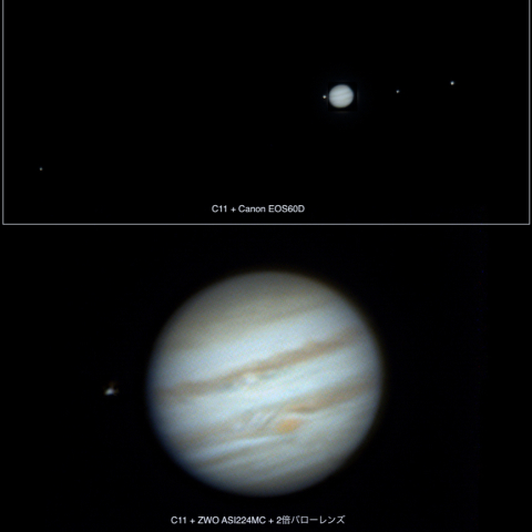 木星とガリレオ衛星（2023.11.11）