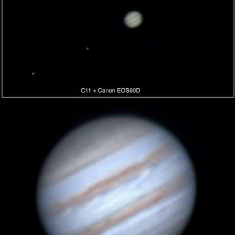 木星とガリレオ衛星（2023.11.15）