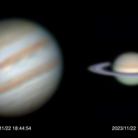 木星＆土星（2023.11.22）